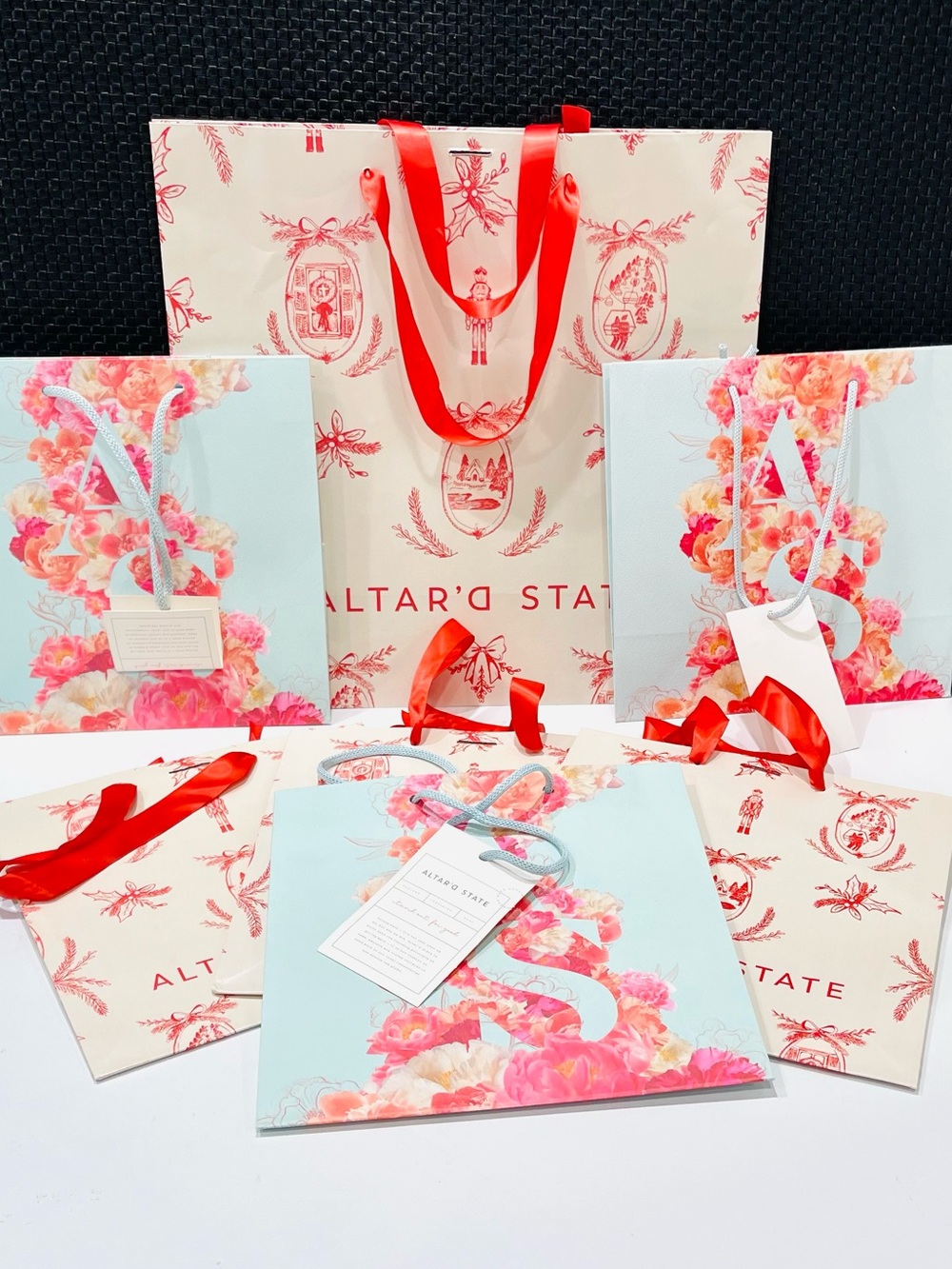 NEW! 7 Altar'd State Floral & Holiday Bag Set